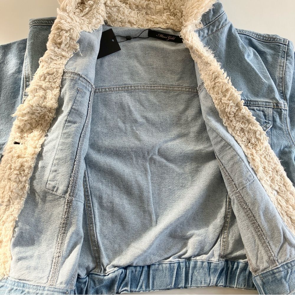 Mavi Gold Denim Sherpa Hooded Jacket* - Picture 4 of 11